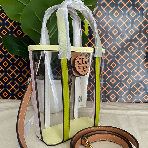 NWT tory burch Blake clear mini shopper leather crossboy shoulder bag - Picture 4 of 14